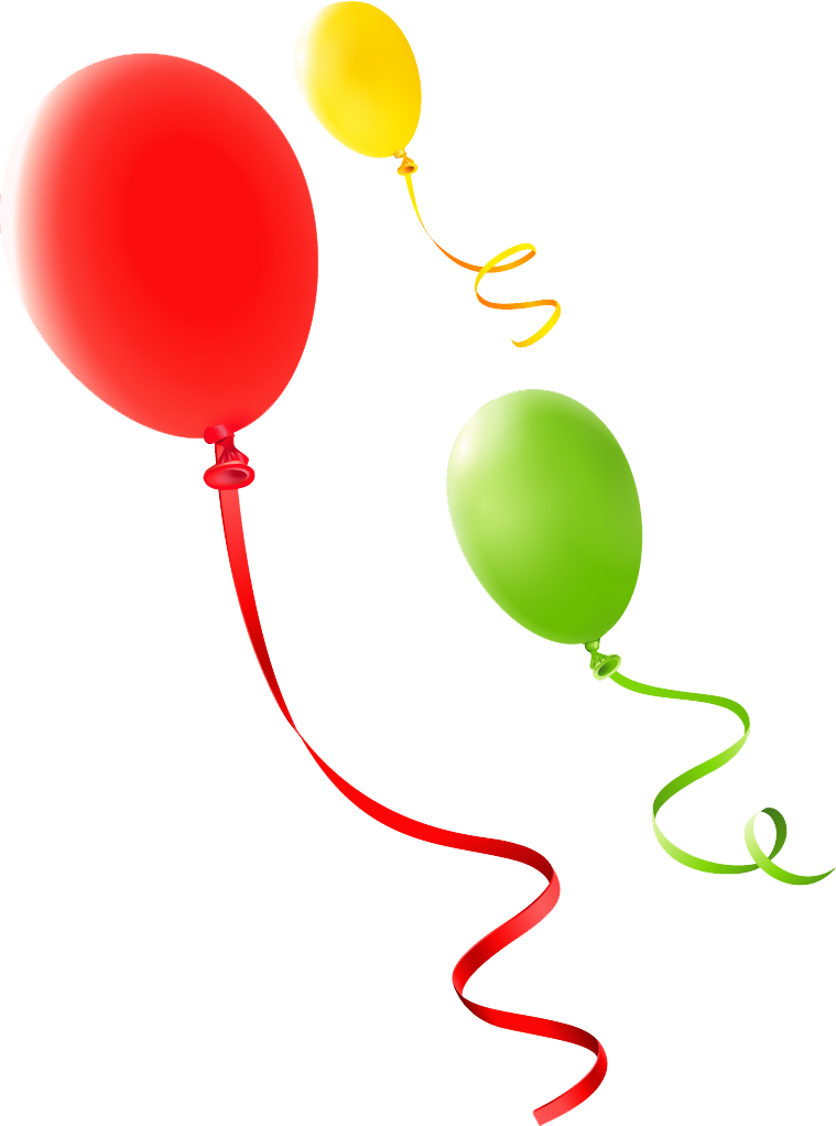 Ballons freigestellt